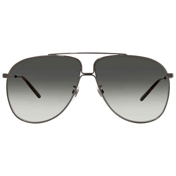 NEW Gucci Grey and Silver Aviator Men's Sunglasses - Picture 2 of 4